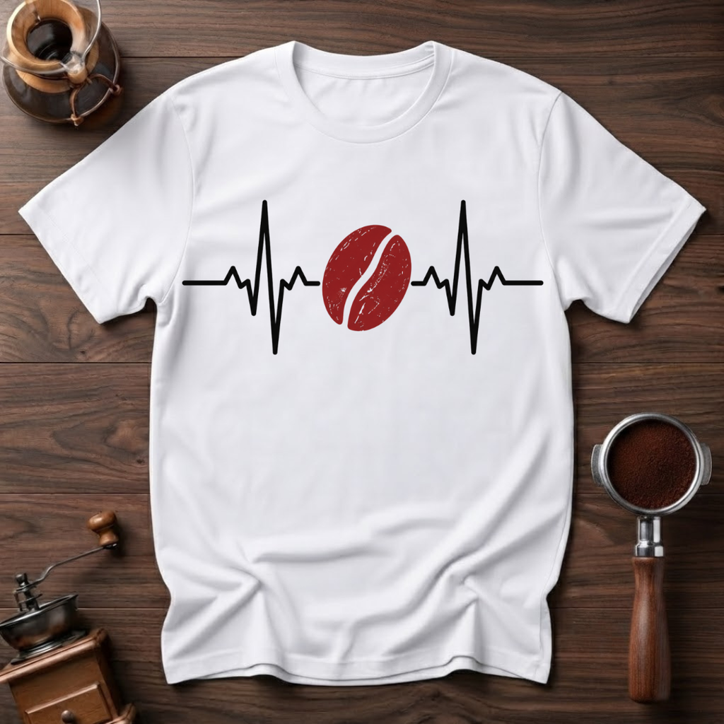 My Heart Beats for Coffee Dyed T-Shirt