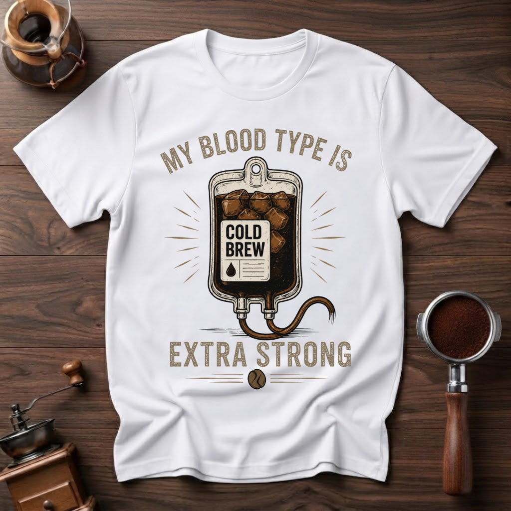 My Blood Type is Cold Brew Dyed T-Shirt