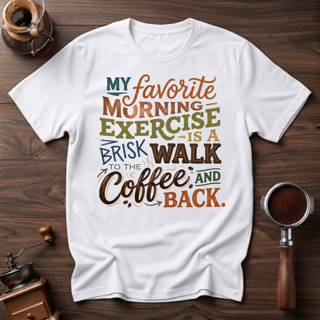 Favorite Morning Exercise Dyed T-shirt