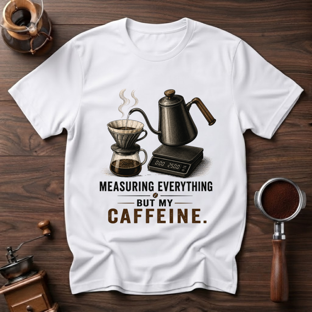 Not Measuring My Caffeine Dyed T-shirt