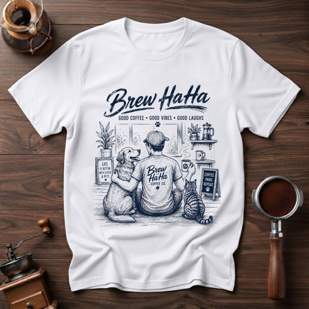 Brew HaHa & Fur Friends Dyed T-shirt