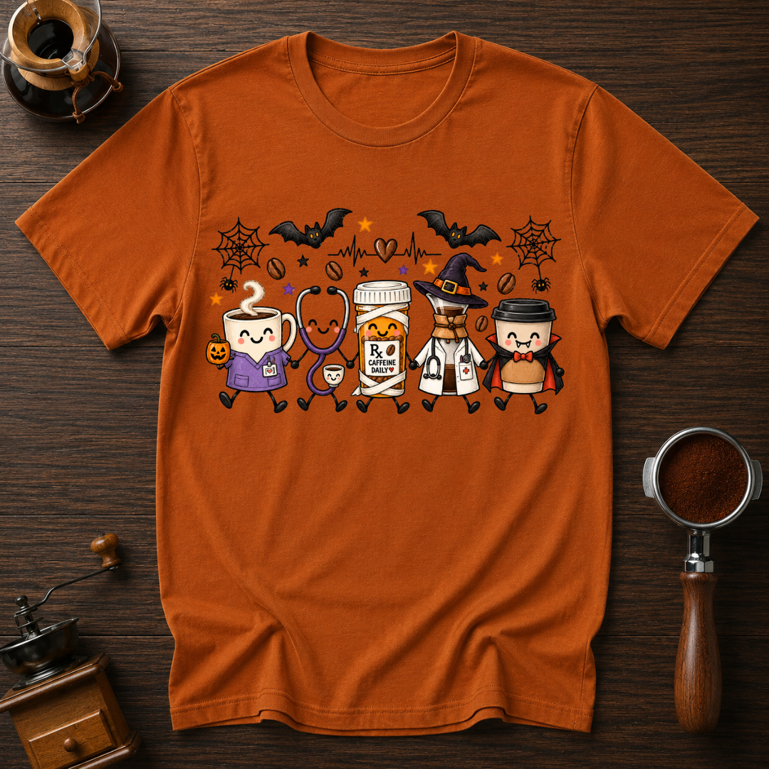 Coffee Is My Prescription Dyed T-shirt