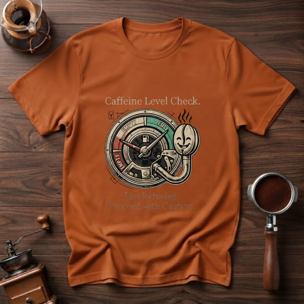 The Caffeine Fuel Guage Dyed T-shirt