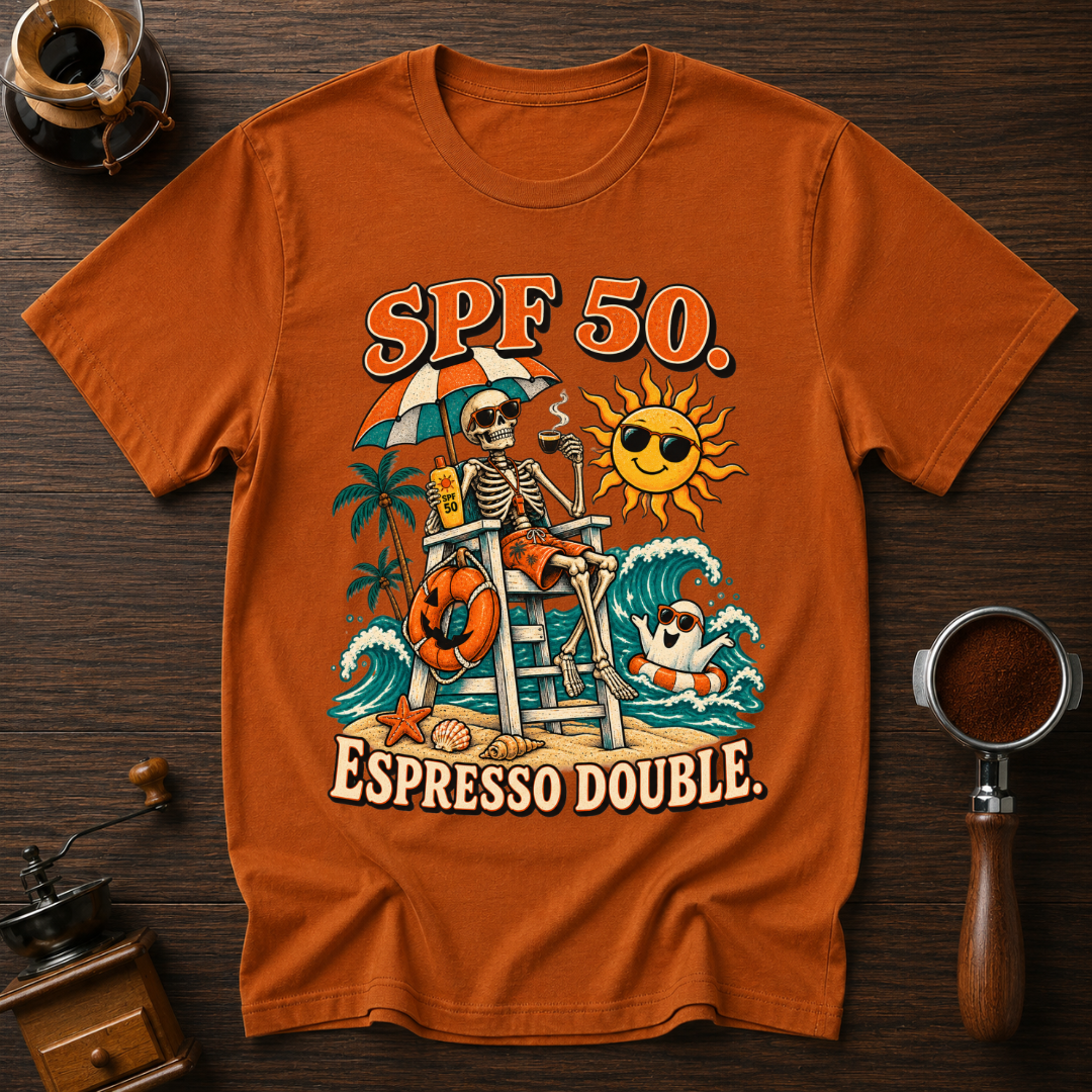 SPF 50 Espresso Double Dyed T-shirt