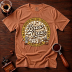 No Decaf Allowed Shirt, Funny Coffee Badge Tee, Vintage Coffee Emblem Shirt, Coffee Lover Gift, Barista Crew Shirt, Garment Dyed T-Shirt