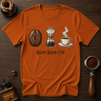 Bean. Brew. Cup. Dyed T-shirt