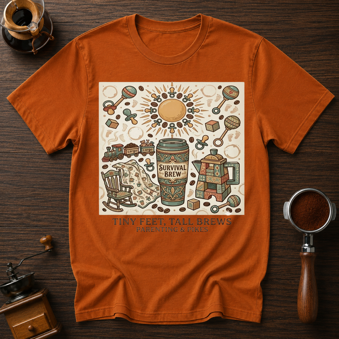 Tiny Feet Tall Brews Dyed T-shirt