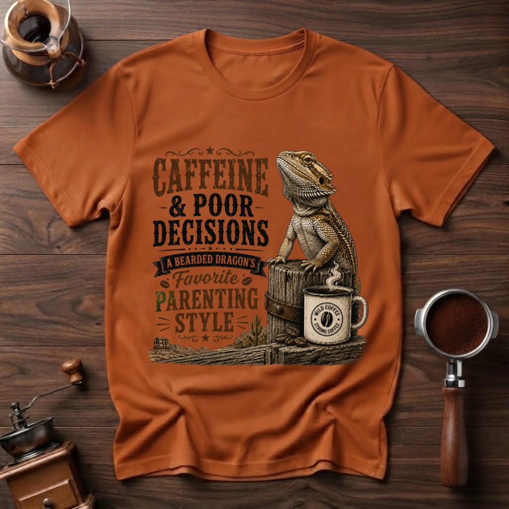 Beardie Parenting Style Dyed T-shirt