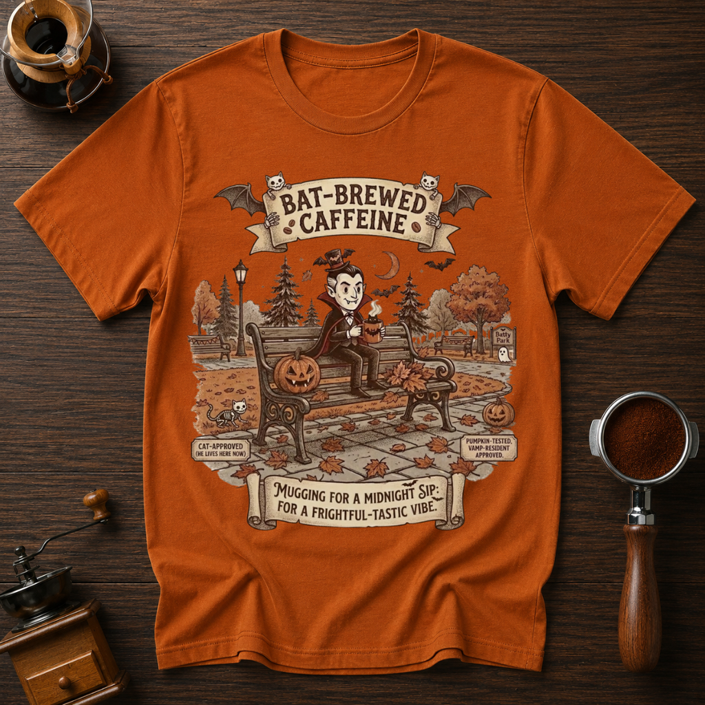 Mugging for a Sip Dyed T-shirt