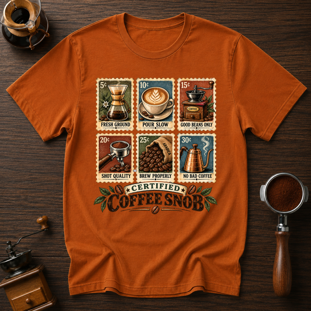 Certified Coffee Snob Dyed T-shirt