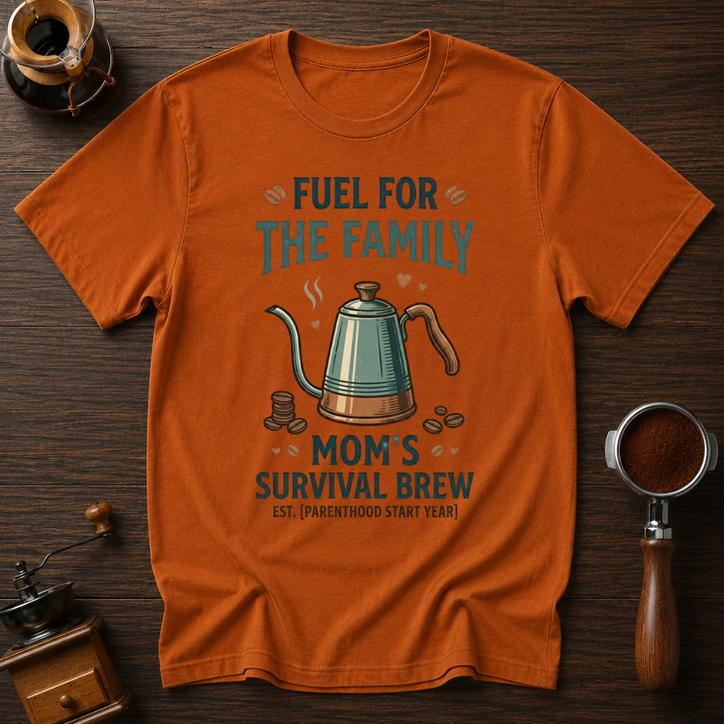 Mom's Survival Brew Dyed T-shirt