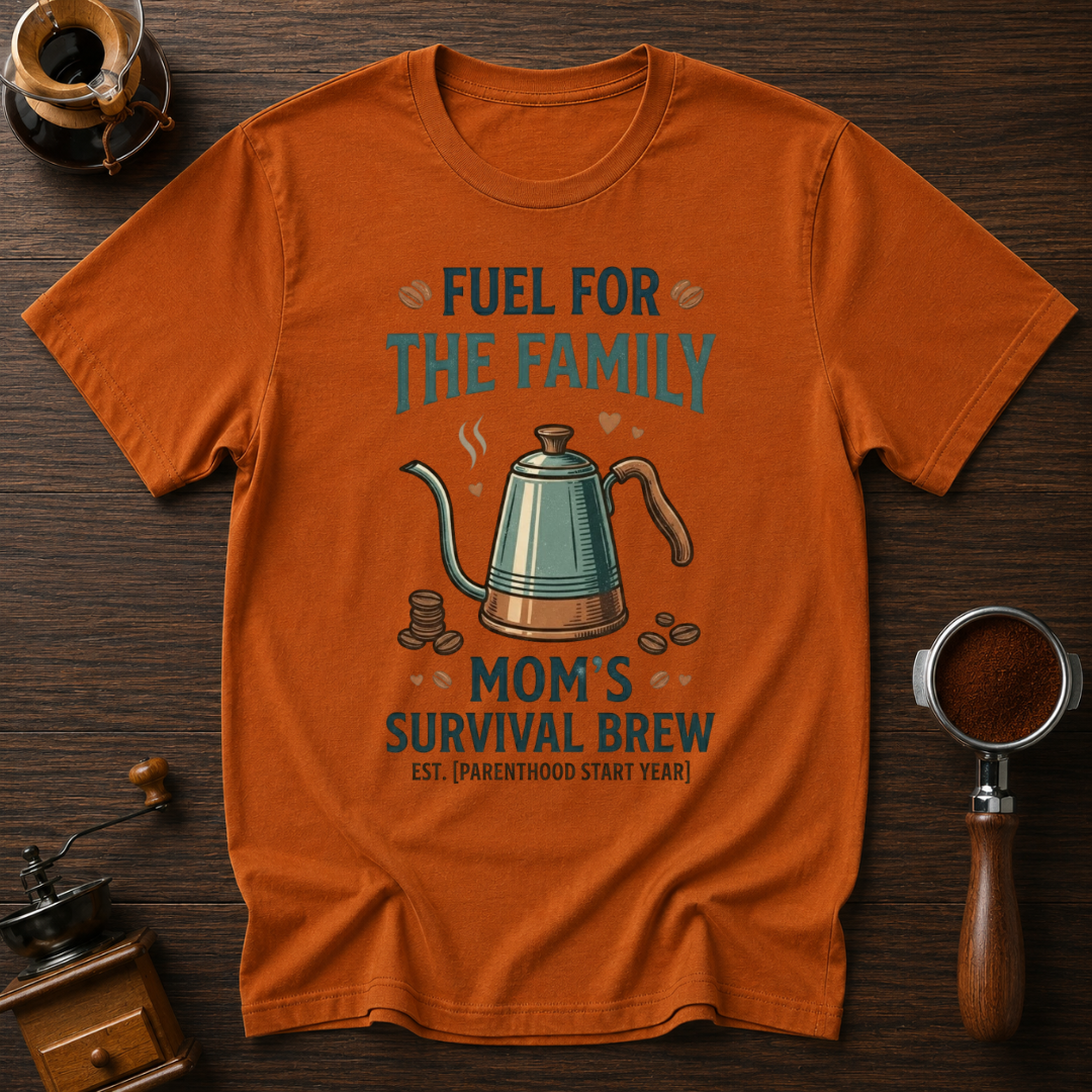 Mom's Survival Brew Dyed T-shirt