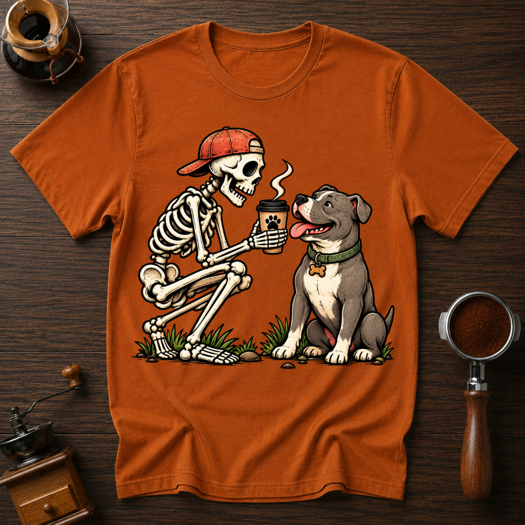 Coffee With My Pittie Dyed T-shirt