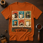Emotionally Supported By Coffee Dyed T-shirt