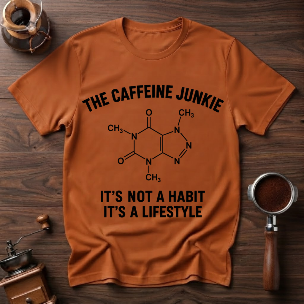 The Caffeine Junkie Dyed T-shirt