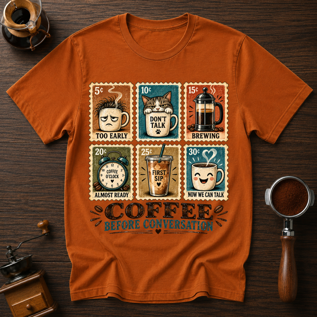 Coffee Before Conversation Dyed T-shirt