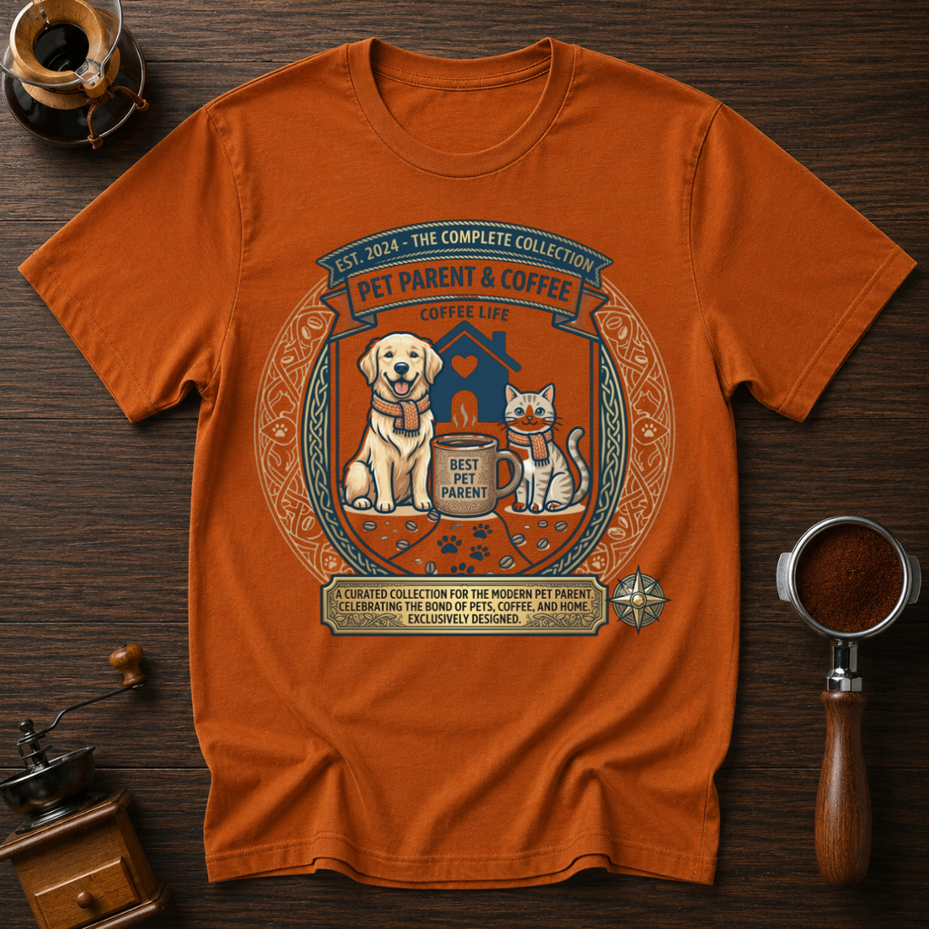 Pet Parent & Coffee Dyed T-shirt