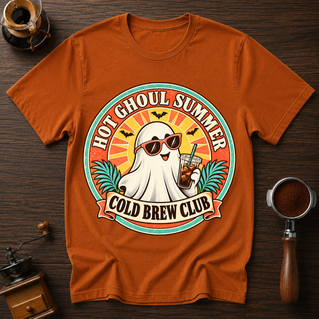 Hot Ghoul Summer Cold Brew Club Dyed T-shirt