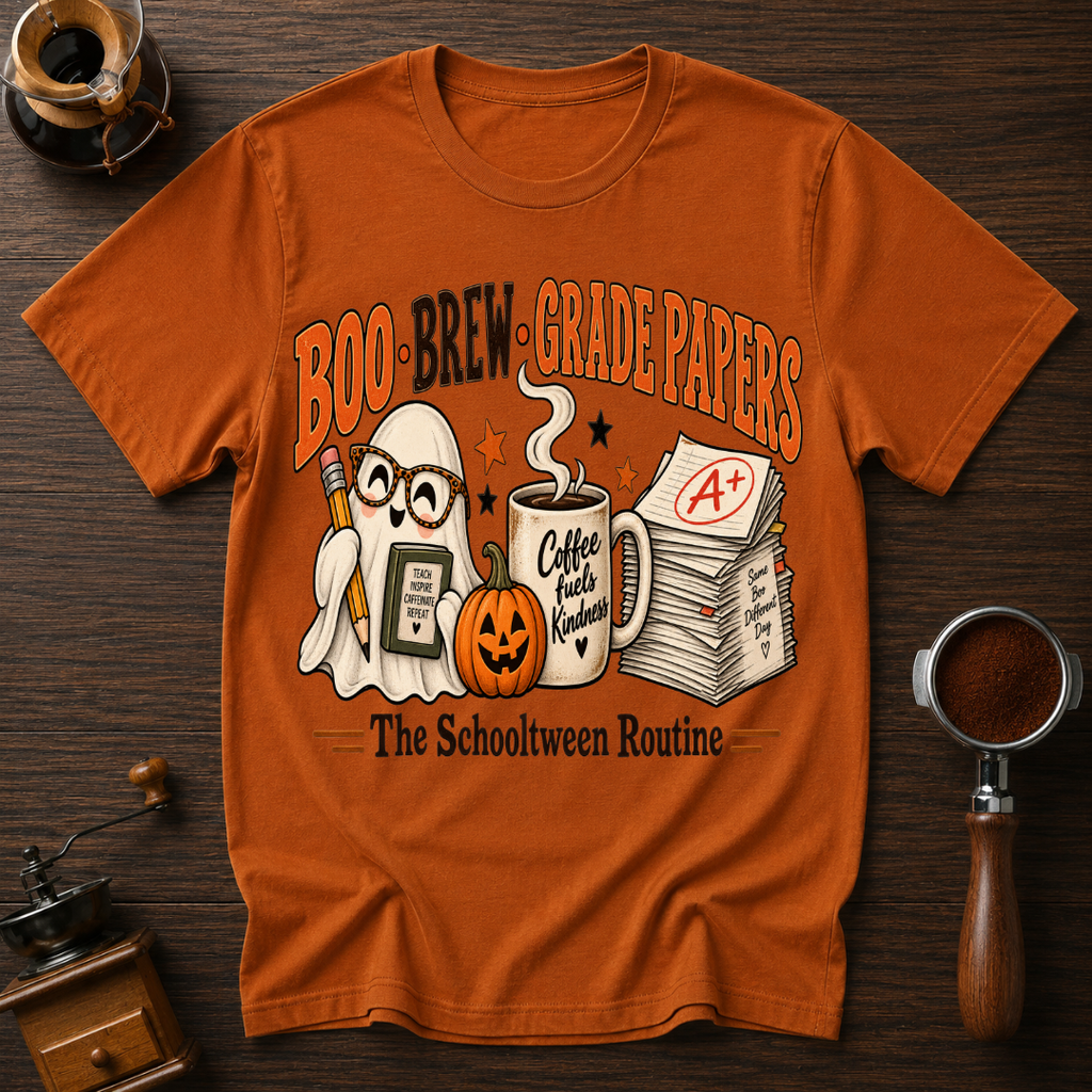 Boo Brew Grade Papers Dyed T-shirt