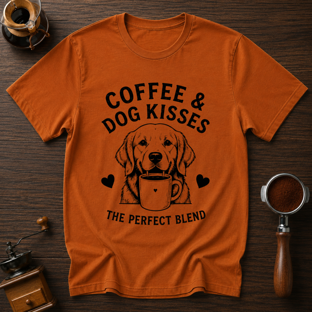 Coffee & Dog Kisses Dyed T-shirt