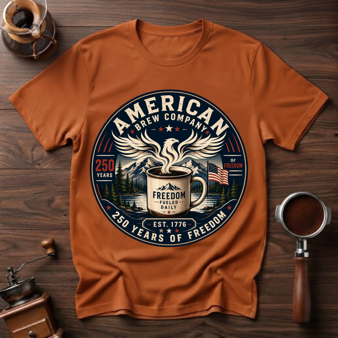 American & Coffee Original Duo Dyed T-shirt