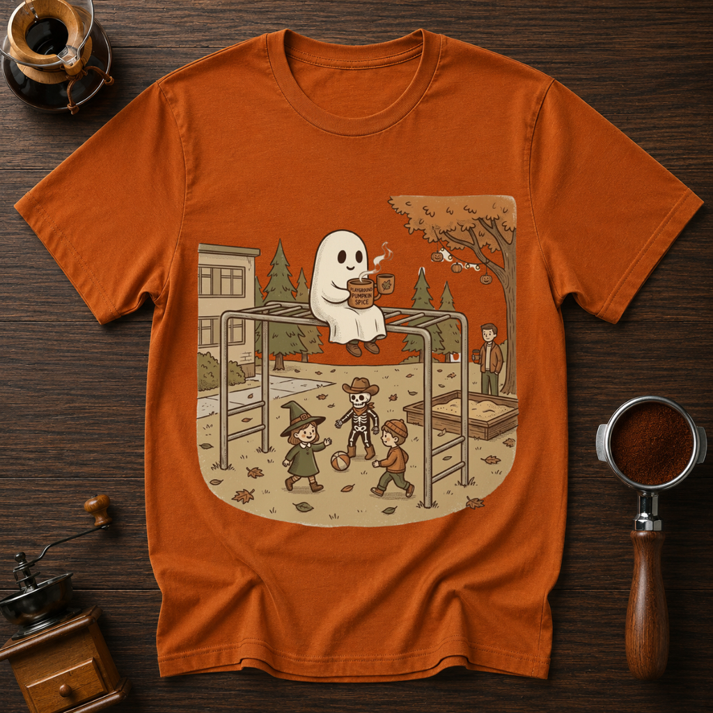 Pumpkin Spice Playground Dyed T-shirt