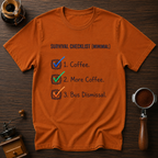 Minimal Survival Checklist Dyed T-shirt
