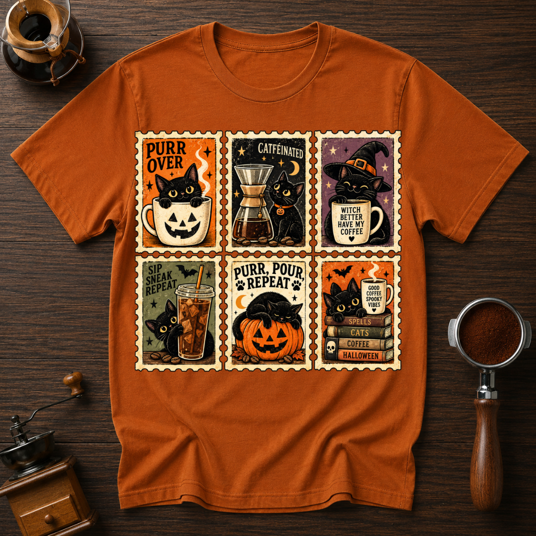 Purr Pour Repeat Dyed T-shirt