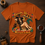 Resting Beach Witch Face Dyed T-shirt