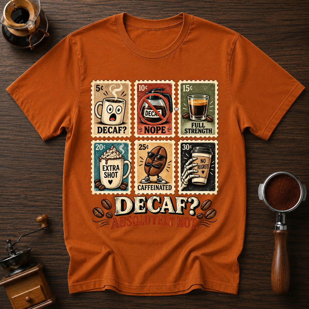 Decaf? Absolutely Not Dyed T-shirt